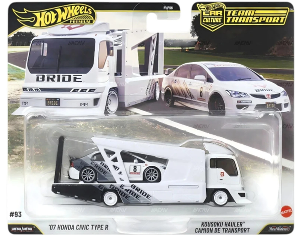 Hot Wheels 2026 - ´07 Honda Civic Type R & Kousoku H. - Team Transport - Neu Ovp-image