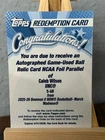 2025-26 Bowman U NOW Caleb Wilson UNC Autographed Game-Used Ball Relic /26