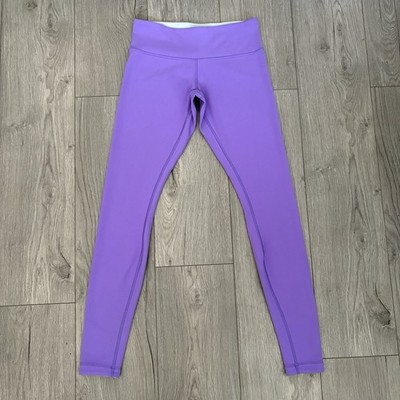 Lululemon Athletica Damen lila Yoga Leggings Fitness Activewear Hose Größe 6
