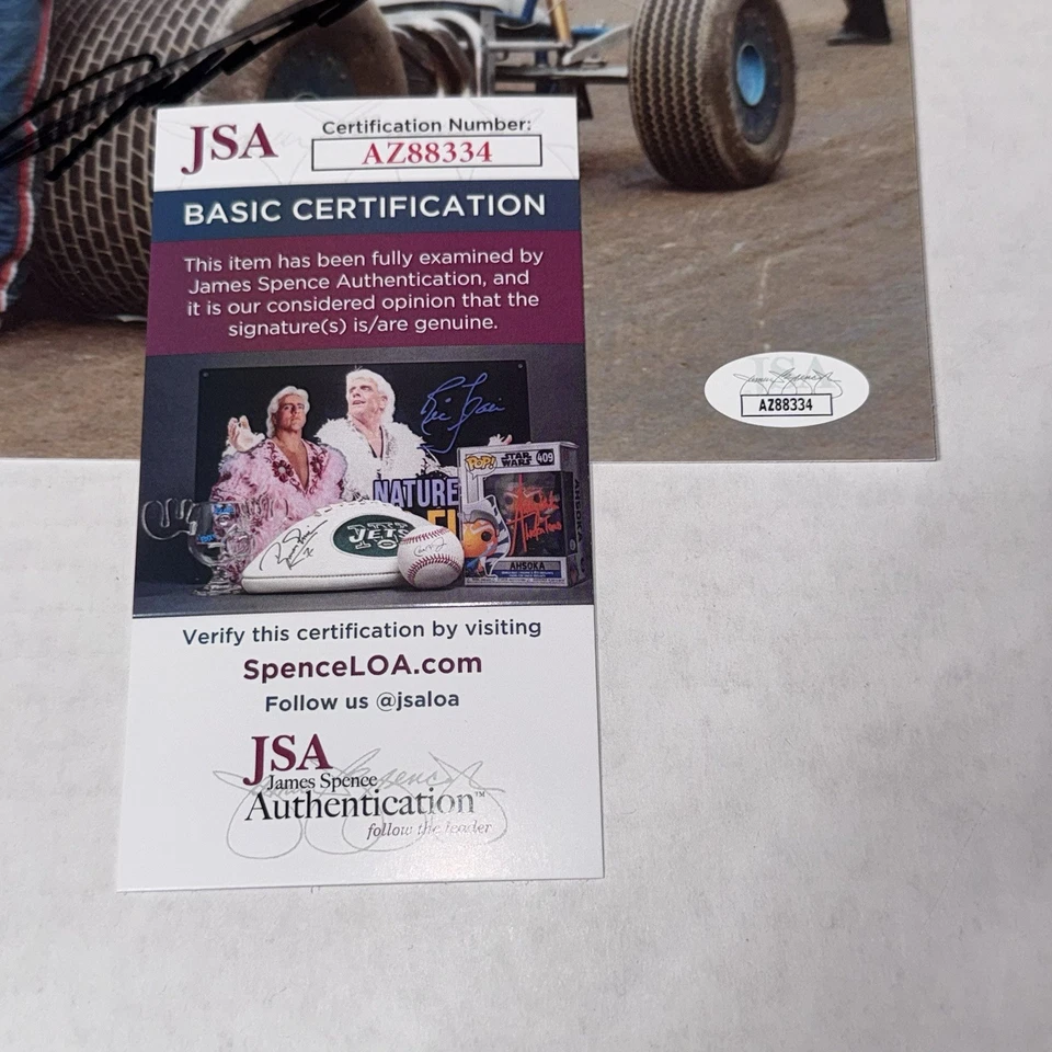 Jeff Gordon signed 8x10 DELTA #35 VINTAGE RACING photo JSA SPENCE AUTHENTICATED - Image 4 of 4