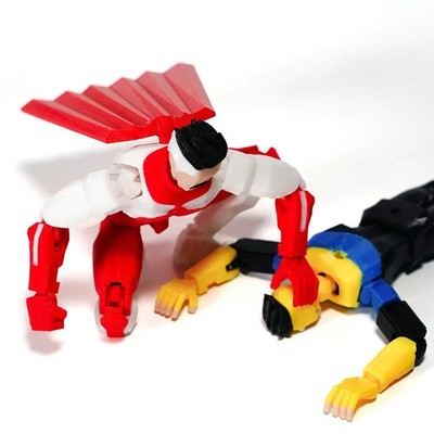 3D Printed Invincible Omni-Man T13 Action Figure Movable Anime Model Toy Gift