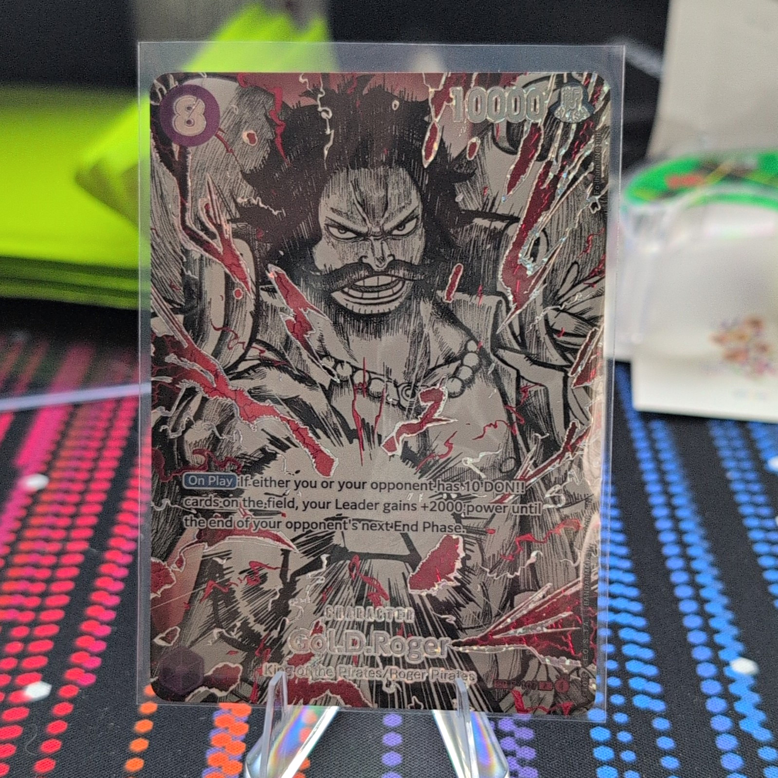 Bandai One Piece Card Game - Gol D Roger OP07-118 Secret Rare Alt Art Foil Eng