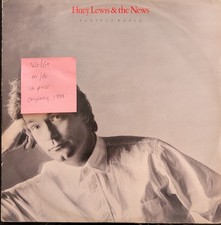 Huey Lewis & The News Perfect World Vinyl Record 12" VG/G+ HUEYX10 1988