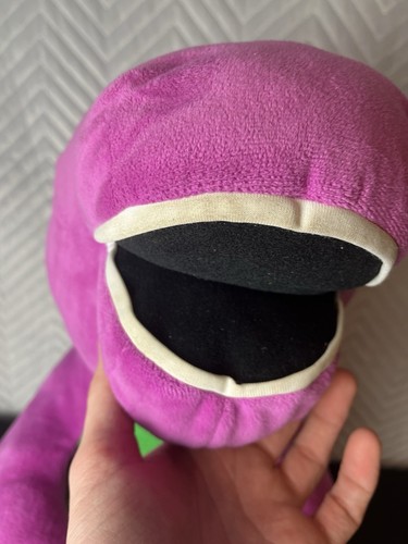 Vintage Talking Barney Large Stuffed Animal Plush Purple Dinosaur Works Big - Picture 4 of 9