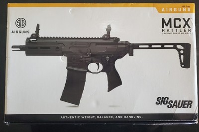 Sig Sauer MCX Rattler Semi-Auto With 3-Round Full Auto Burst CO2 BB Air Rifle