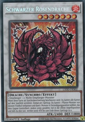 yugioh ''CHIBI'' Black Rose Dragon L5DD-DES02 SECRET 1ST EDITION GERMAN L5DD