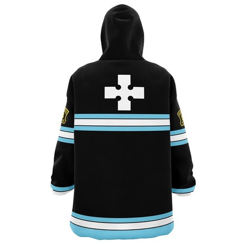 Fire Force Hoodie Decke Oversized Tragbar Weich Warm Kuschelig Anime Geschenk - Bild 2 von 6