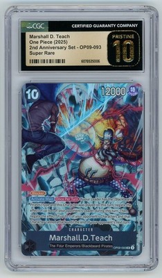 2025 One Piece 2nd Anniversary Set Marshall D. Teach OP09-093 CGC