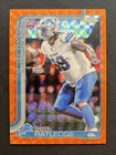 2025 Topps Chrome Football Orange Geometric Refractor Tate Ratledge #383