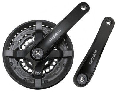 Shimano Kurbel Garnitur FC-TY 501 42/34/24 / 170mm / 4-kant KSS schwarz
