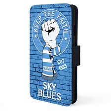 Personalised Coventry iPhone Case Supporter Flip Phone Cover Keep Faith KTF18