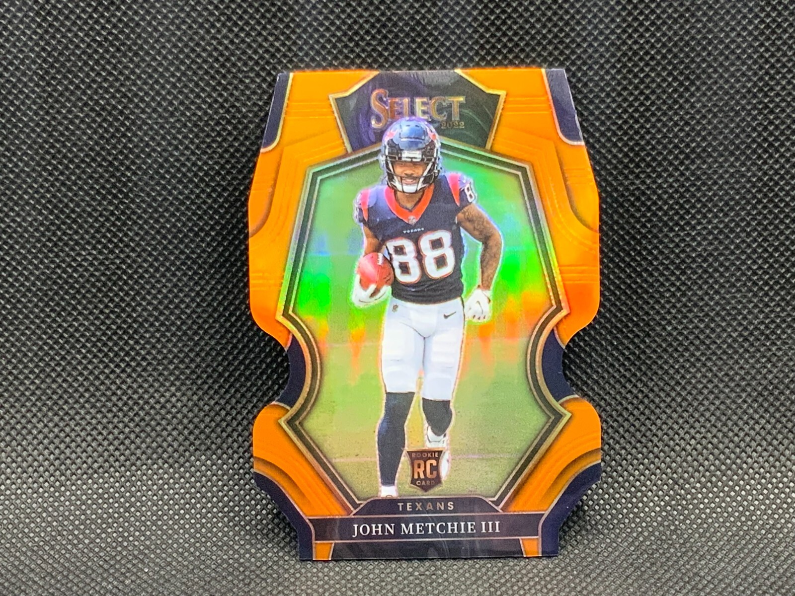2022 Select JOHN METCHIE JR Orange Premier Level Die Cut /199 #141 Texans