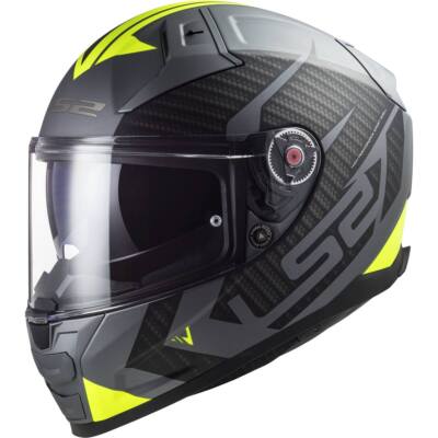 LS2 Integralhelm FF811 VECTOR II 2 SPLITTER matt titanium Hi-Vis Gr. L 59/60
