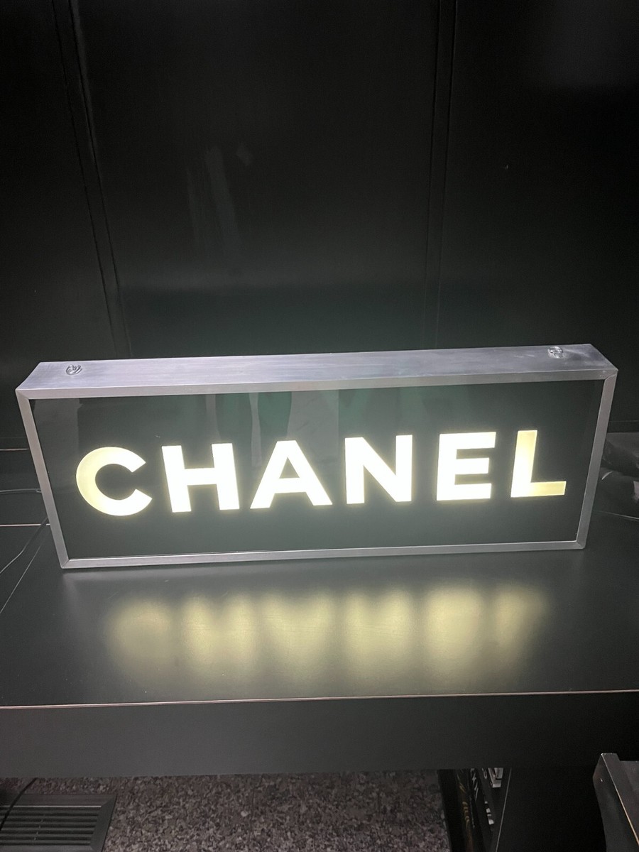 CHANEL Coco Chanel Store Fixtures Lighting Sign Advertising