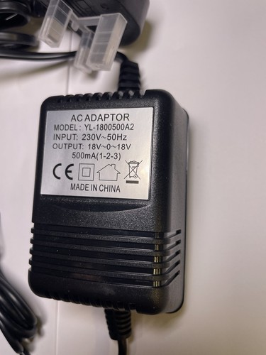 UK Replacement 18V AC-AC Adaptor Power Supply for Behringer DX 500 Pro DJ Mixer - Picture 2 of 7