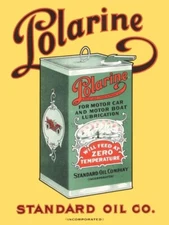 Polarine Motor Oil by Standard Oil Company NEW Metal Sign: 9x12" & Ships Free
