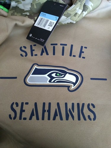 Felpa con cappuccio pullover donna Seattle Seahawks Salute Service Sideline Therma - Foto 5 di 7