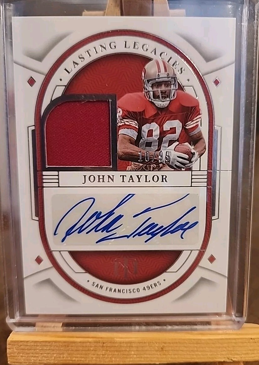 2023 Panini National Treasures John Taylor Lasting Legacies Patch Auto /99 SP