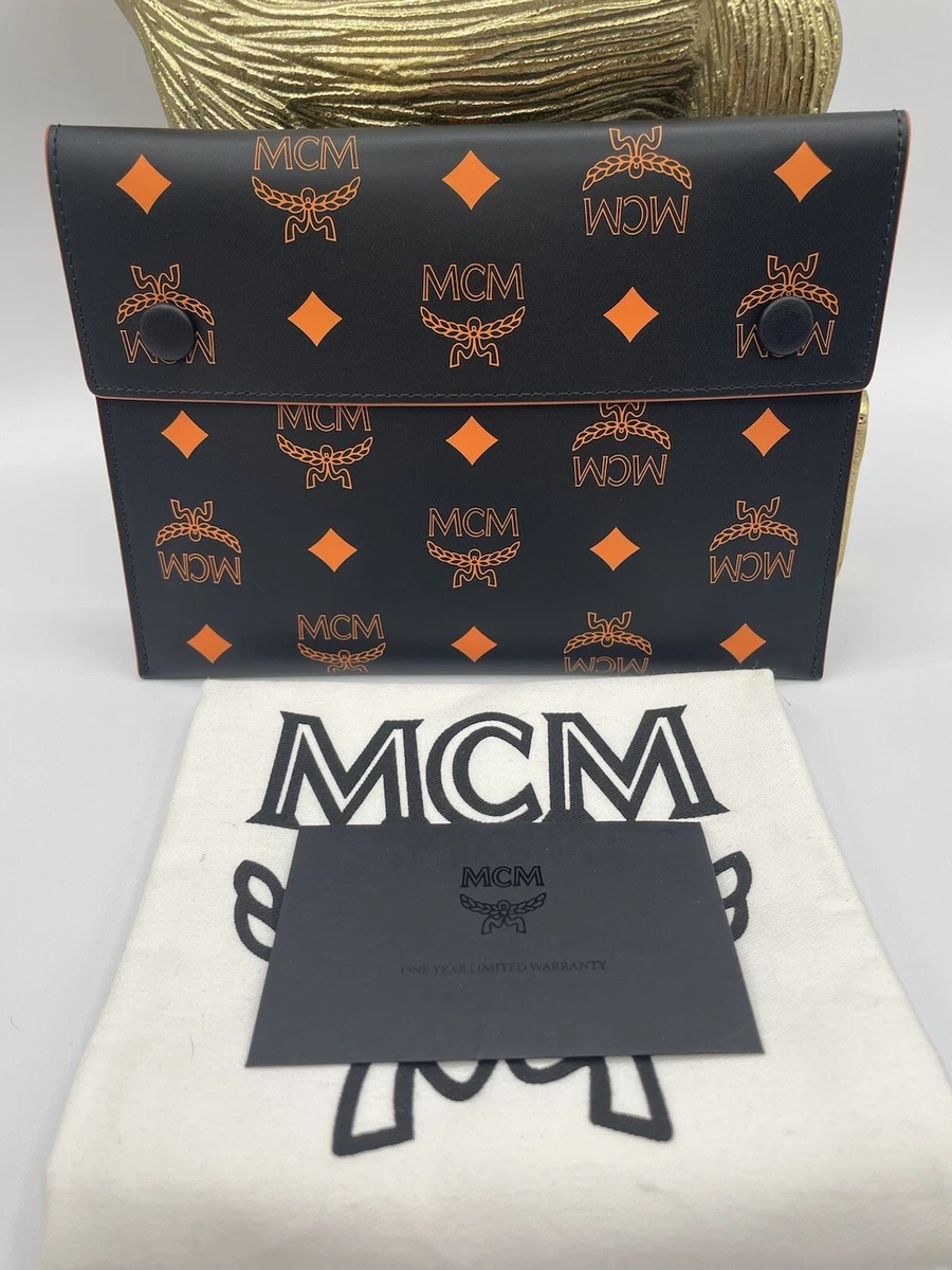 MCM Wrist Pouch in Black