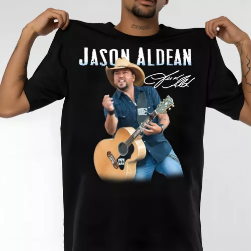 Bellissima maglietta concerto Jason Aldean musica country uomo S-5XL - Foto 1 di 3