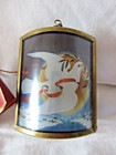 Via Vermont Art Brights WHITE DOVE Stain Glass Light Cover Reflector Christmas — photo 8