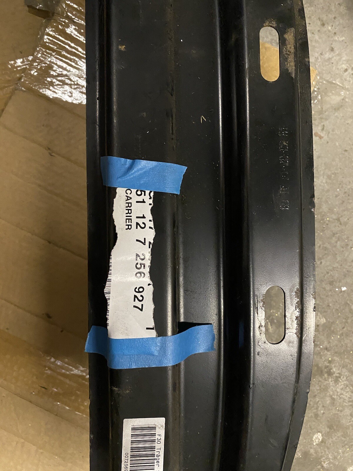 BMW GENUINE F30 REAR BUMPER CARRIER REINFORCEMENT CRASH BAR 51127256927