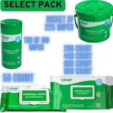 CLINELL Universal Cleaning & Surface Disinfection SANITISING WIPES Multi Purpose