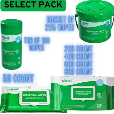 CLINELL Universal Cleaning & Surface Disinfection SANITISING WIPES Multi Purpose