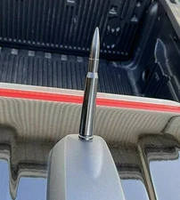 Bullet Style 0.5 Cal Short Black Antenna Mast Power for CHEVY COLORADO 2015-2025