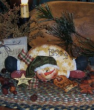 Primitive Patti's Ratties Snowy Blessings Snowman Doll Paper Pattern 193