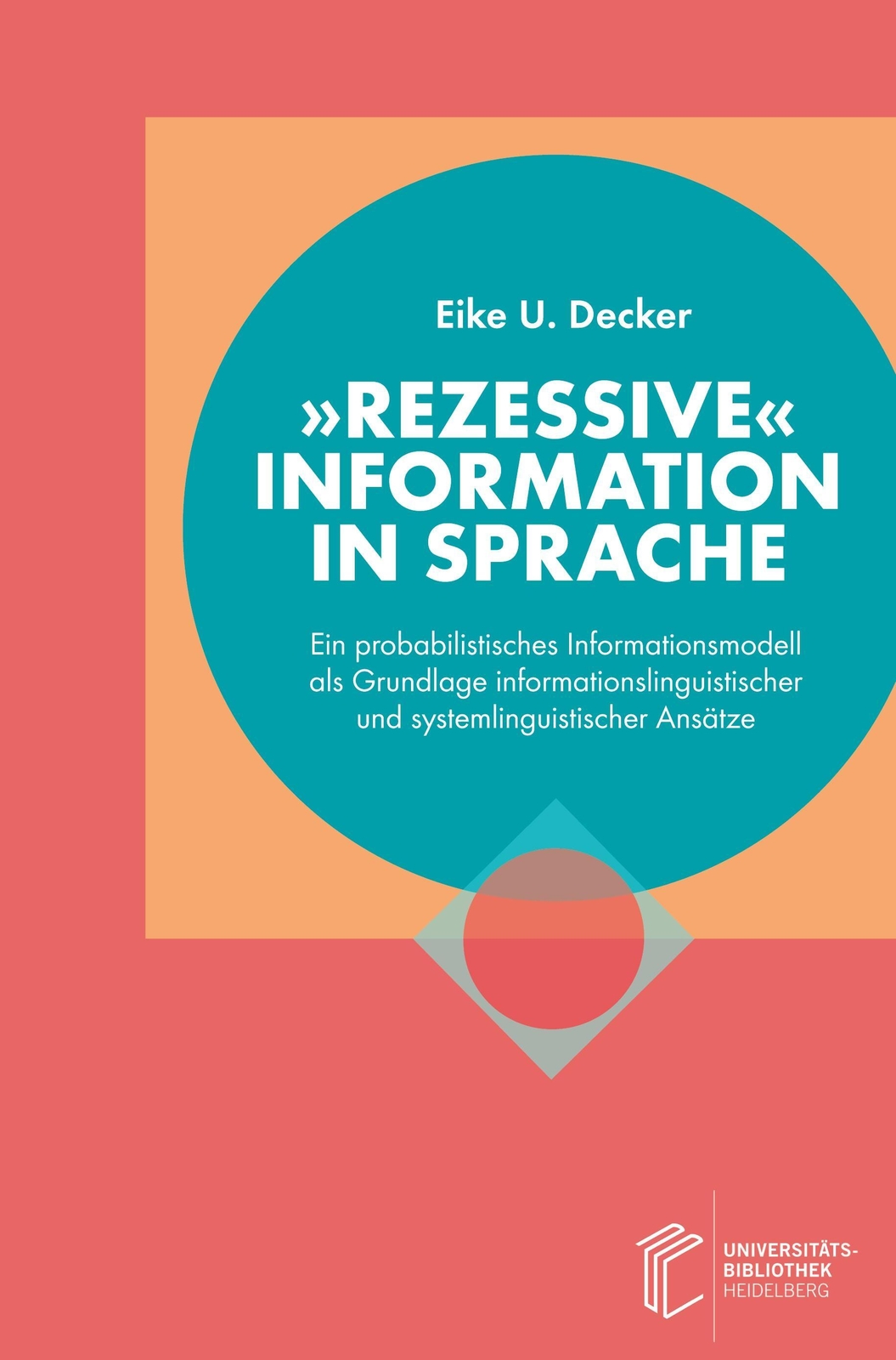 Thumbnail - Eike U. Decker | ¿rezessive¿ Information In Sprache | Buch | Deutsch