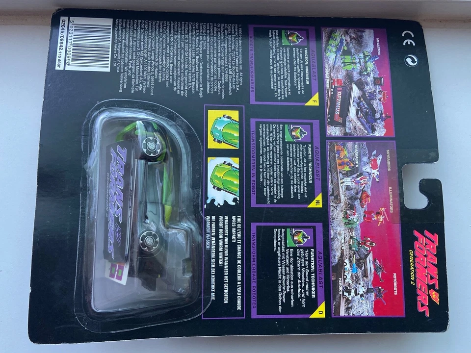 Transformers G2 1994 Stormtroopers Aquablast mint MOSC hasbro EURO - Image 4 of 4