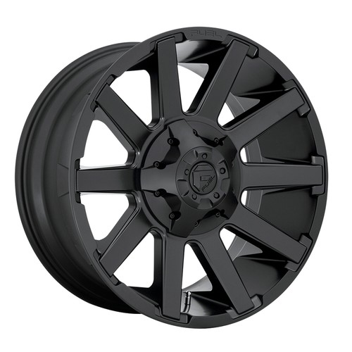 4 New Fuel Wheels Contra D437 18x9 6-135/139.70 -12 Satin Black Wheels ...