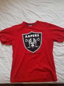 bape t shirt red