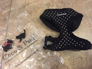 polka dot dog harness