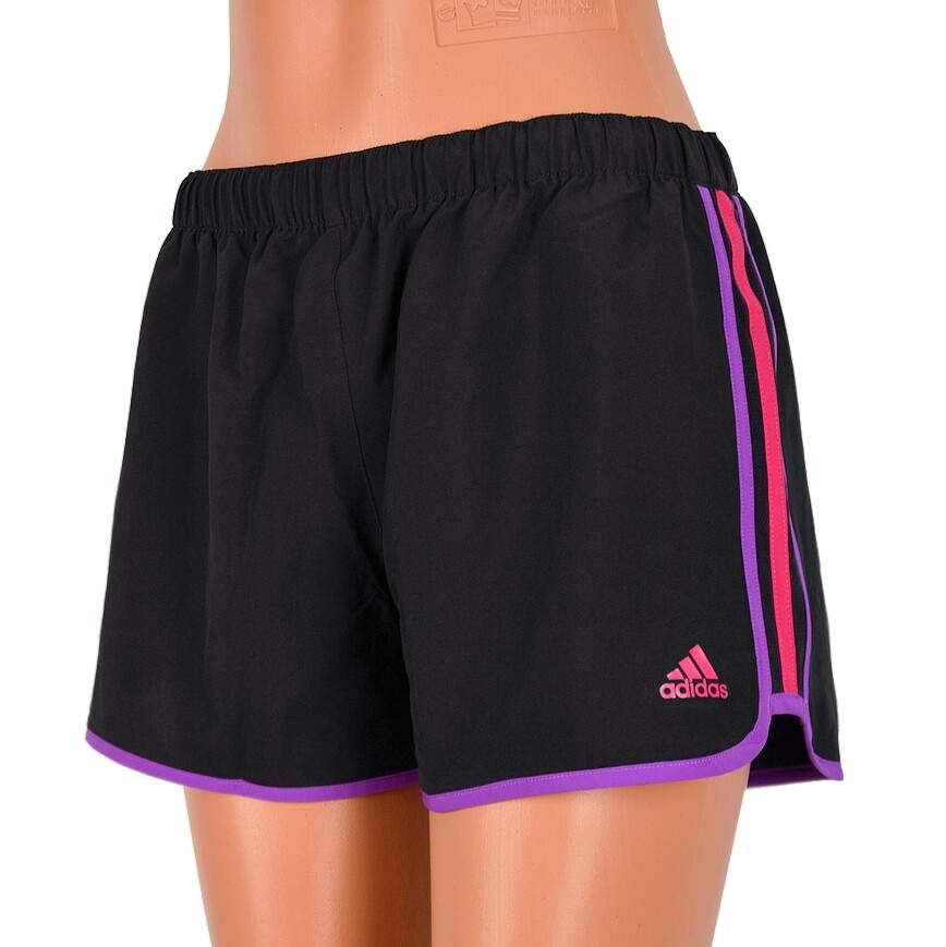 Adidas Marathon Damen Running Shorts Sport Hose Training Laufhose kurz schwarz