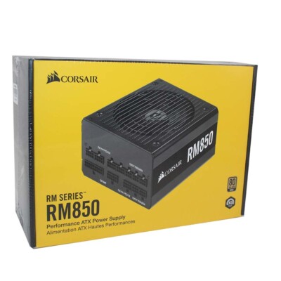 Corsair RM850 Series 850 Watt 80 Plus Gold zertifiziertes vollmodulares Netzteil