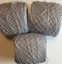 Lace yarn Crystal Color 15 Silver M.Acrylic/Rayon.900 yds per ball.1 set of 3.