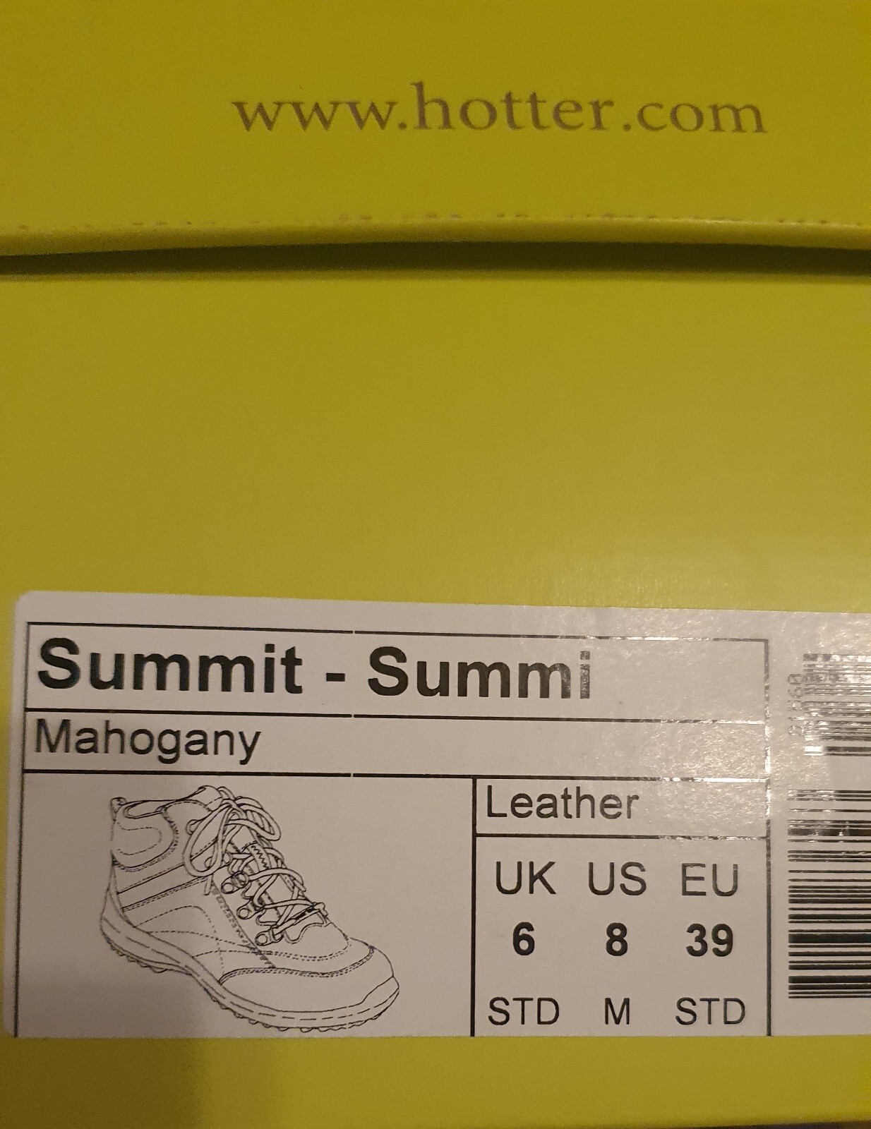 NEW!! Hotter Ladies Walking Boot Hiking Size 6 Leather Goretex