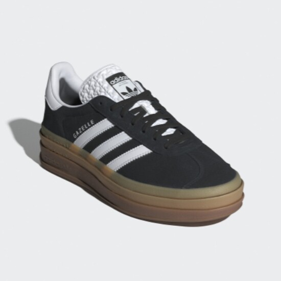 Adidas Women's Gazelle Bold Suede 'Black/Gum' - IE0876