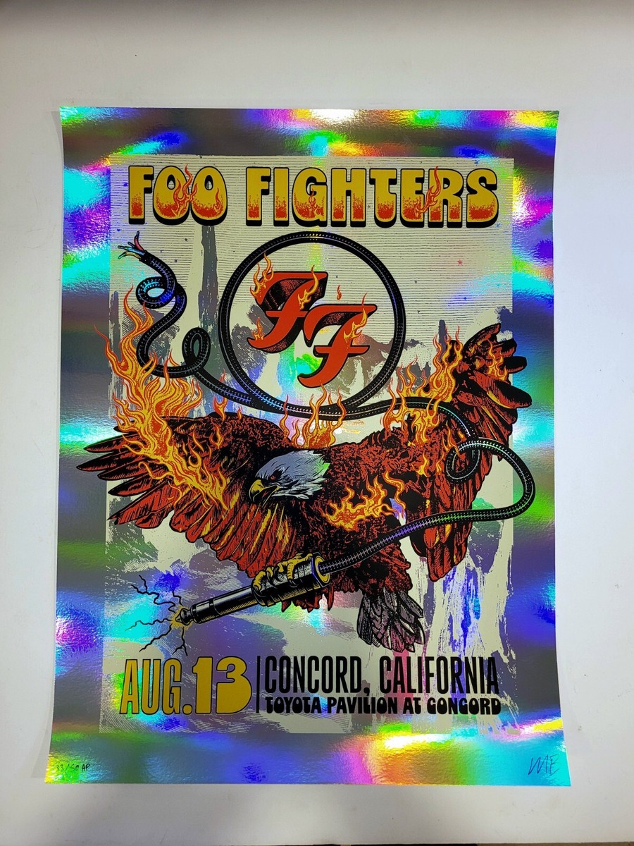 Coop シルクスクリーンポスター　FOO FIGHTERS Foo Fighters Seattle WA Poster 2024 Official Silkscreen S/N