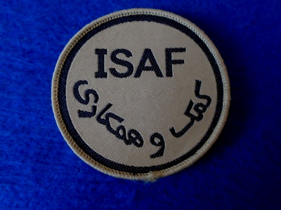 1 X NEUES ISAF, INTERNATIONAL SECURITY ASSISTANCE FORCE ABZEICHEN