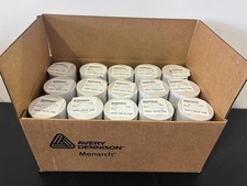 Genuine Monarch 1110 White Pricing Labels 1 Case 15 Sleeves 240 Rolls 000542