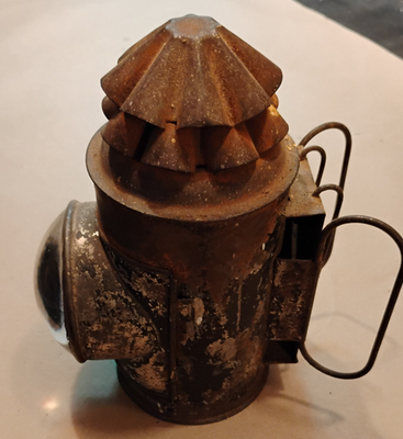 Vintage Dietz Detective Police Oil Lamp Lantern Bullseye 1920's