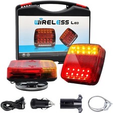 Wireless Trailer Lights, Magnetic LED Trailer Light Kit Waterproof Tow Tail ...