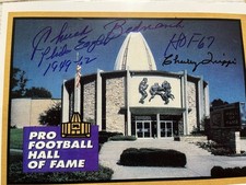 Pro Football Hall of Fame Autographs-Chuck Bednarik, Charley Trippi 8X10 