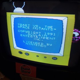 The Simpsons: Bart vs. The Space Mutants Nintendo NES Cartridge + Box - (PAL)