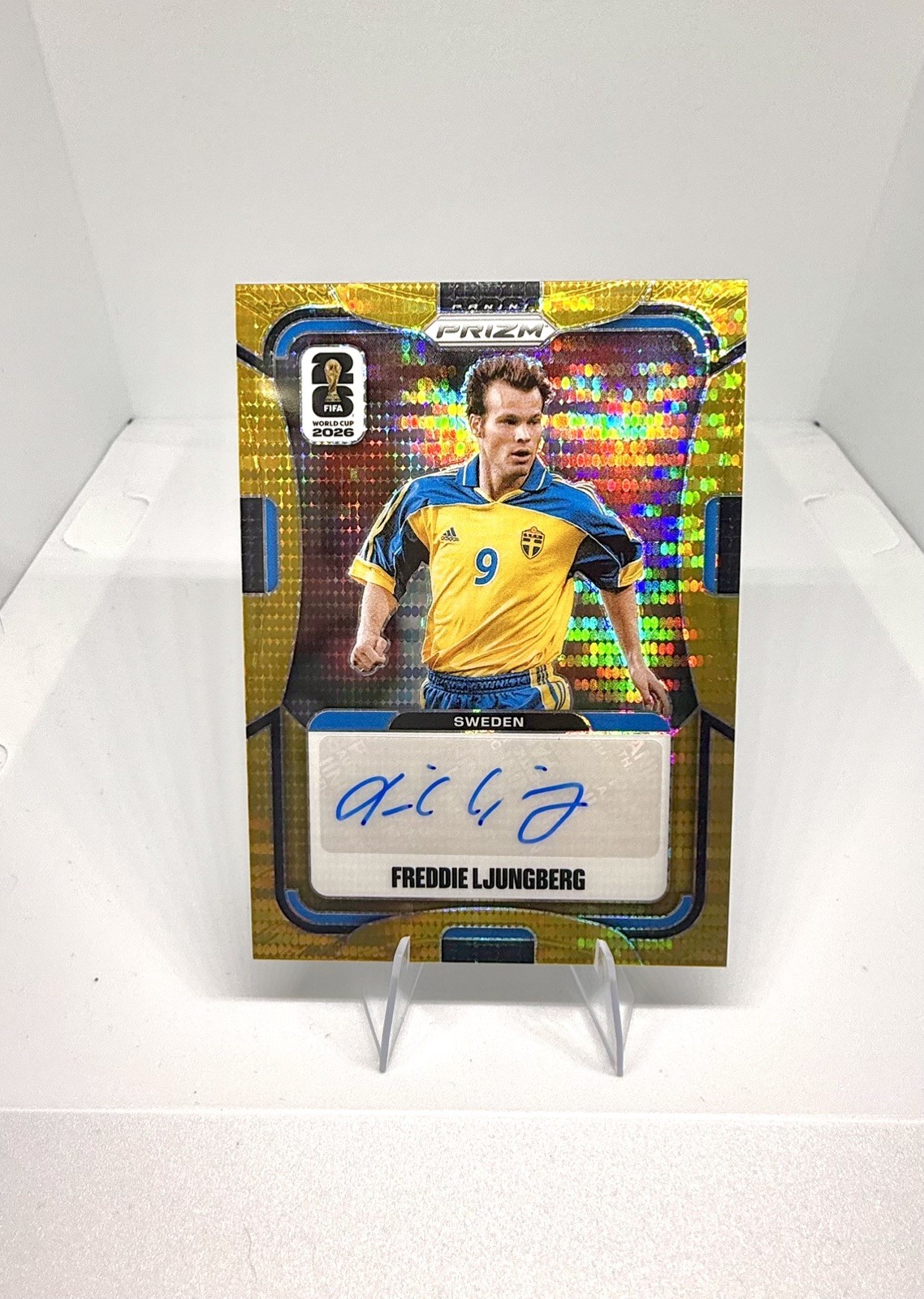 2026 Panini Prizm World Cup Preferred Freddie Ljungberg Gold /10 Auto
