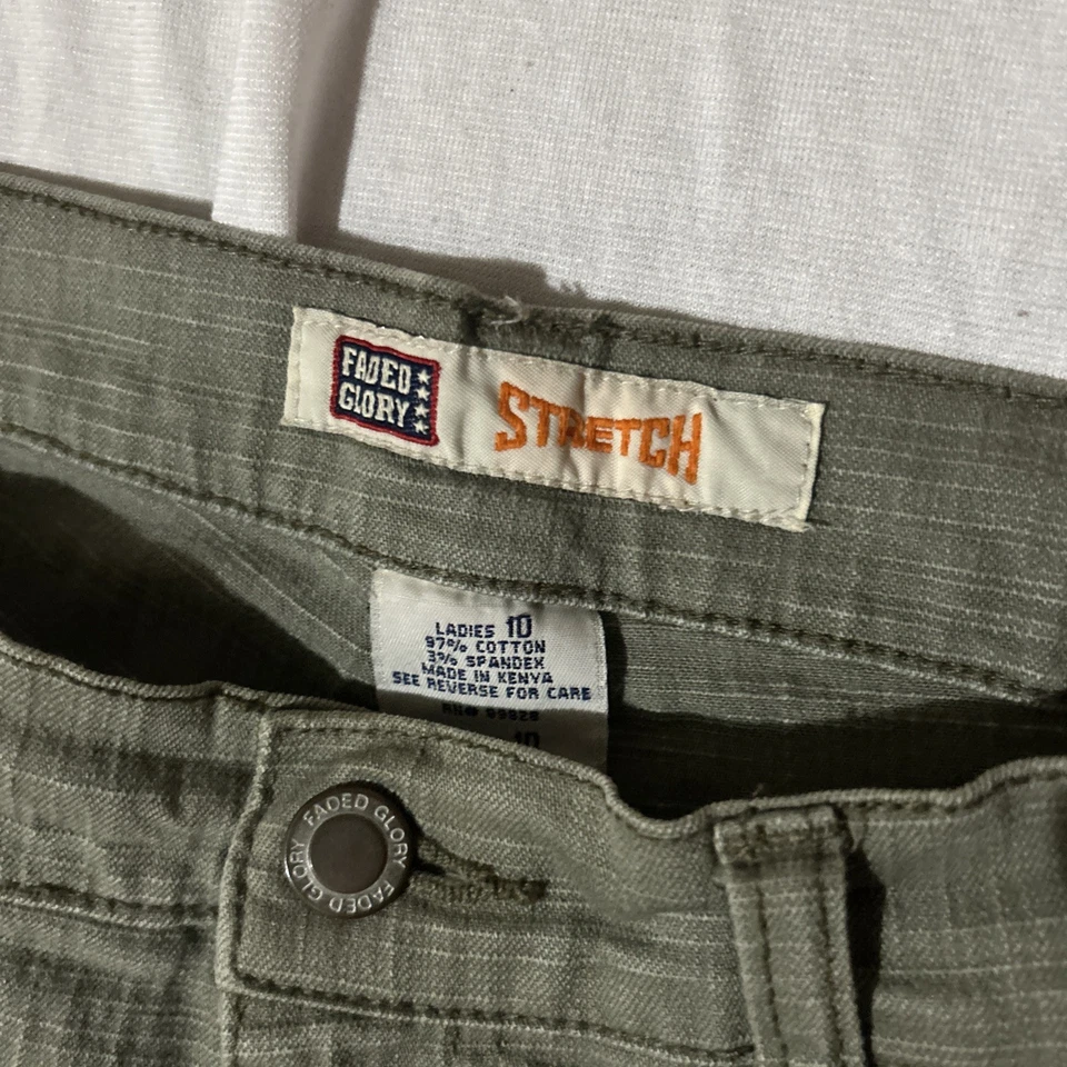 Pantalones cortos capri Faded Glory para mujer talla 10 Foto 2 de 3