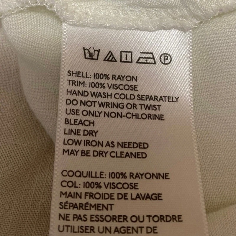 Ecote Women's Cream White Sleeveless Split V-Neck Crop Shirt Tank Top Size S - Image 4 of 4